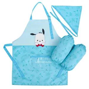 포차코 허니 앞치마토시두건 3종세트(722342)아동미술놀이 요리수업 어린이 유아