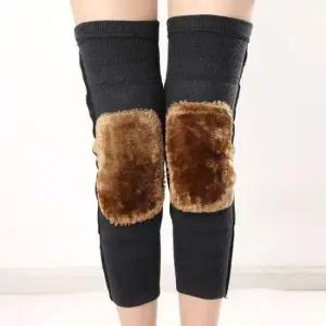 겨울패션소품 기모니트 보온 무릎 보호밴드 융털 벨벳 다리워머