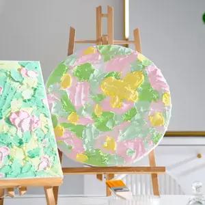 백드롭 페인팅 DIY 원형백 캔버스 미술용 물감 백캔버스 놀이