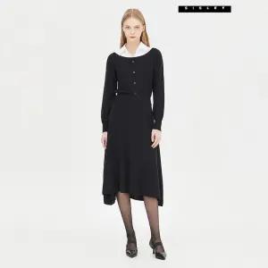 시슬리 아울렛 우븐 카라 울 블렌드 니트 원피스 SAKO034111205884