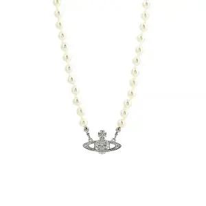 [비비안웨스트우드] 63010100 02P104 미니 펄 바스 릴리프 목걸이