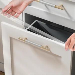 주방 캐비닛용 캐비닛 프로텍터 2팩 18인치 길이 투명 도어 엣지 가드 3/4인치 두께의 서랍 전면용 싱크대