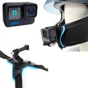 고프로 11 블랙 호환 오토바이 바이크 헬멧 턱 스트랩액션캠마운트 액션 소품 부품 악세사리 서사리 보호