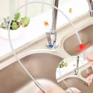 와이어형 스프링 뚫어뻥 배관 청소 도구 싱크대 이물질제거기