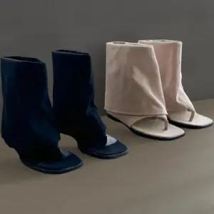 [신상오픈런]여성 독특한 오픈토 발가락 앵클 숏 부츠 샌들 (35829974)