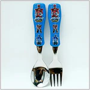 파워레인저 심플 스텐 스푼포크세트아동숟가락 유아 어린이수저 캐릭터 식기