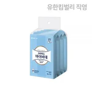 크리넥스 마이비데 비데물티슈 가정 휴대 클린케어 10매 4개 MNS