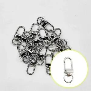 [패션] 재료 차키 제작 키링 자동차 부자재 실버 가방 D자형 열쇠고리