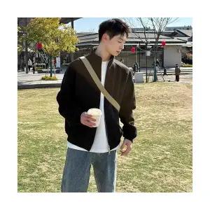 남자맨투맨티 네이비 숏 차이나 후드 가디건 봄 가을 상의 캐주얼 트렌드 ible3