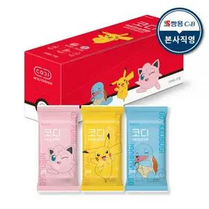 코디 휴대용 물티슈 아트앤 포켓몬 여행 외출 20매 10팩 MNS
