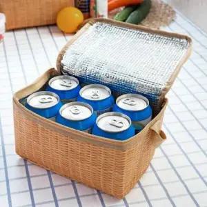 나들이 캠핑 보냉가방 라탄바구니 ZF 쿨러백 바구니