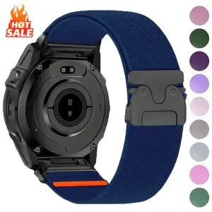 가민 퀵핏 20mm 22mm 26mm 호환 탄성 나일론 시계줄 피닉스 8 7 6 낙하산 스타일 버클 스포츠 시계 스트랩