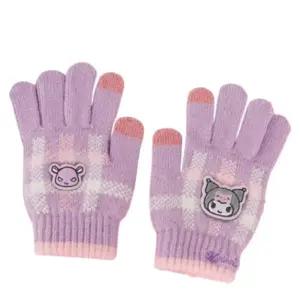 쿠로미체크 어린이 장갑 니트 스마트폰 터치 유아장갑 아동 귀여운 겨울 패션 데일리 따뜻한 휴대폰 아이