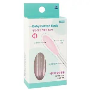 MJC베이비 슬림면봉 (50개입)가정용 화장수정 메이크업 뷰티 미용 귀면봉 지제거 일회용 1회용