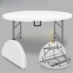 접이식 원형 테이블 1200 흰색 가벼운 탁자 포장마차 식탁 라운드
