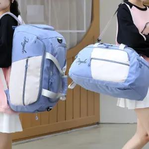 여행 용 백 보스턴 백팩 헬스 옷 짐 가방 블루 보스턴백 용보조 용백 수련회 1박 가벼운백 휴대용 1박2일