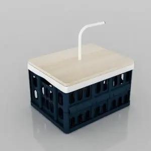 접이식 다용도 폴딩 수납함  폴딩 수납함 플라스틱 테이블 정리함