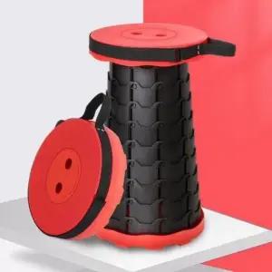 (색상 랜덤색상)폴딩 간이 체어 보조 트위스트 접이식 의자 캠핑용