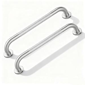 욕조와 샤워를 위한 2팩 그랩 벽 레일 안전 바 샤워 니켈 방지 16인치 목욕 NEWRAIN 핸디캡 보조 욕실 미끄럼 Saft 바 핸드 스테인리스 브러시드 스틸 화장실 핸들