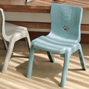어린이집 유아 등받이 플라스틱 간이의자 마당 아동용 행사