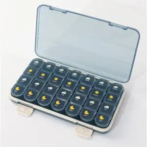 (modoo) 휴대용 일주일 보관 약통 2사이즈한달 미니 안약 환통 케이스 용알약 용구급상자 용구급함