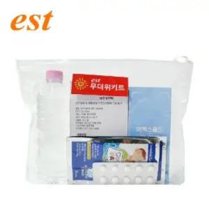 est 무더위키트구급약상자 보관함 함케이스 파우치 비상약통 응급 캠핑 휴대용약 용구 가방 약통