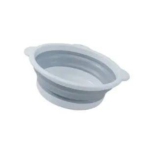 ( )접이식 세수대야 욕실용품 폴딩 다라이 대형 손잡이 물바가지 플라스틱 목욕탕 설거지통