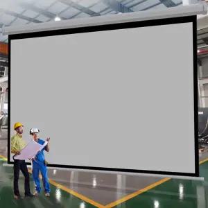 전동 스크린 롤스크린 200인치 영화관 산업용 강의실 대형 회의
