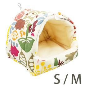 겨울 따뜻한 앵무새 케이지 플러시 매달려 앵무새의 BU 둥지 동굴 은신처 IES 일종 새장 앵무새 핀치 햄스터를위한 핀치 케이지