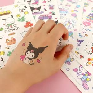 산리오 쥬얼 타투 스티커TATOO 지워지는 캐릭터 그림 페이크 문신 패션 일회용 발목