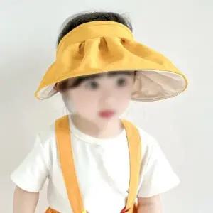준캡 유아 아동 어린이 파스텔주름돌돌이썬캡 봄 여름 가을 자외선차단 챙모자 귀여운모자