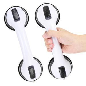 욕조 및 샤워용 흡입 그랩 그랩 핸들 욕조 욕실 바 안전 2팩 12인치 바(블랙) 노인용 미끄럼 샤워 방지