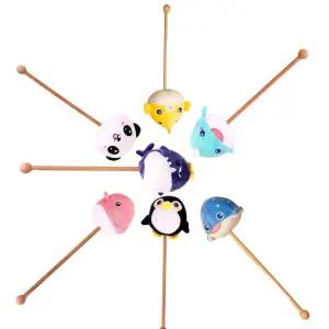 동물 인형 안마봉 (4개입) 폭신 캐릭터 마사지봉 핸디맛 핸드 어깨지압 핸드기 어깨사 지압봉 스틱