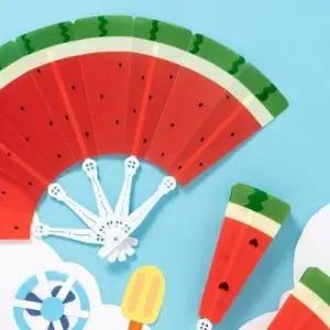 (선택 수박 SDPPT0100)DIY 접이식 수박부채 만들기