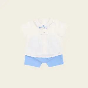 [보리보리/오가닉맘]오가닉맘 블루정장반소상하(MJMTES02)