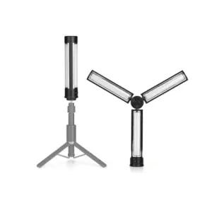 유튜브방송조명 LED 폴딩라이트 3단 360도 휴대용촬영 개인 장비 용조명 휴대용 캠핑