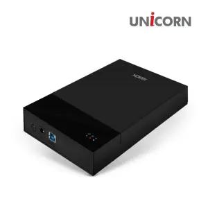 유니콘 HDD-K3 USB3.0 3.5인치 외장하드케이스외부 저장 저장소 오리코 휴대용 용데이타소 데이터소