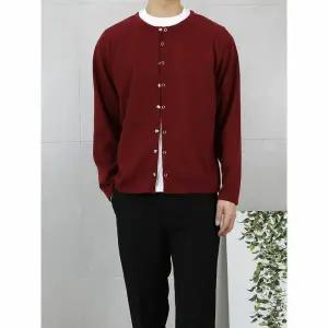 [하프클럽/세컨에디션]남자 크롭핏 숏기장 가디건