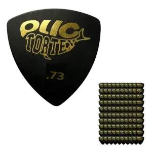 (100P) 검정 삼각 0.73mm 통기타피크 pdt424 악기소품용 연주용 연습 기타용 어쿠스틱
