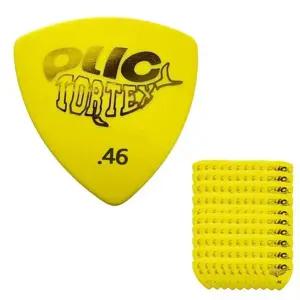 옐로우 통기타피크 삼각 pdt105 0.46mm (100P)악기용 소품 연주용 연습 기타용 어쿠스틱