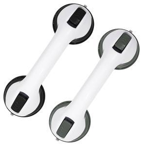 2026년 욕조 및 샤워용 새로운 12인치 흡입 샤워 그랩 바 헤비 2팩 듀티 목욕 난간 컵 탈착식 핸들 없음 노인용 그립 드릴링