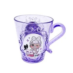 민쩌미 티아라컵(581957)키즈 머그 캐릭터 물컵 음료 주스 컬러 손잡이 어린이