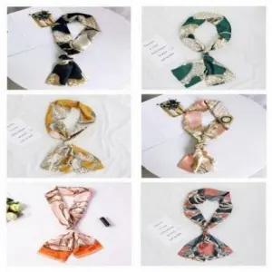 ( )여성봄스카프 머리끈 실크 모조 가방 끈 여름스카프 봄스카프 쁘띠스카프 실크스카프