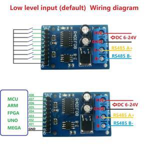 8비트 디지털 스위치 TTL CMOS IO 입력 UART RS485 Modbus RTU 모듈 PLC 확장용