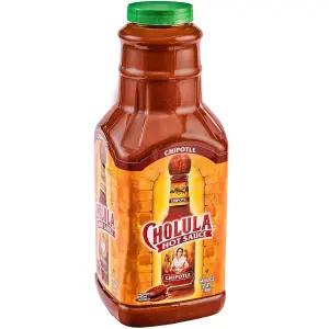 Cholula 치폴레 핫소스 64 fl oz - 고추 소스 64온스 대용량 용기 1개 아르볼 및 피킨 고추로 제조 버거 윙