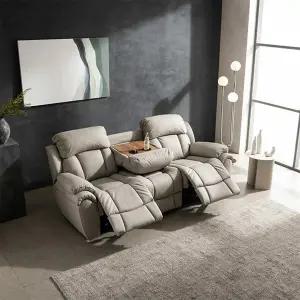 (수도권무료) 시트앤모어 나만의 휴식공간 프라임 전동 3인 천연통가죽 리클라이너소파 KC4102