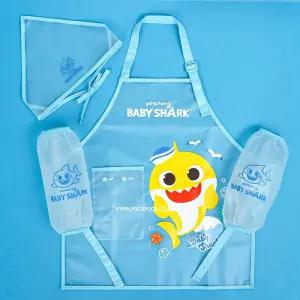아기상어 마린 앞치마 토시 두건 3종세트미술가운 요리 유치원 어린이집 전신 유아 아동