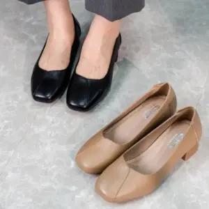 여자 오피스룩 데일리 모던 스퀘어토 펌프스