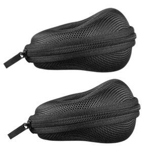 POFUIERKN 2팩 시계 여행용 케이스, 보관용 싱글 박스 / 지퍼, 휴대용 보관함 및 손목시계 스마트 시계용 정리함(블랙)