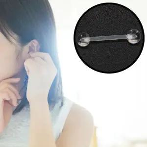 귀막힘 방지 살튀 투명 피어싱 귀 아크릴 볼 남자 플라스틱 연골